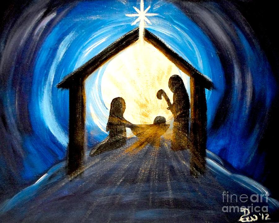 Christmas Manger Glory by Diane Wigstone