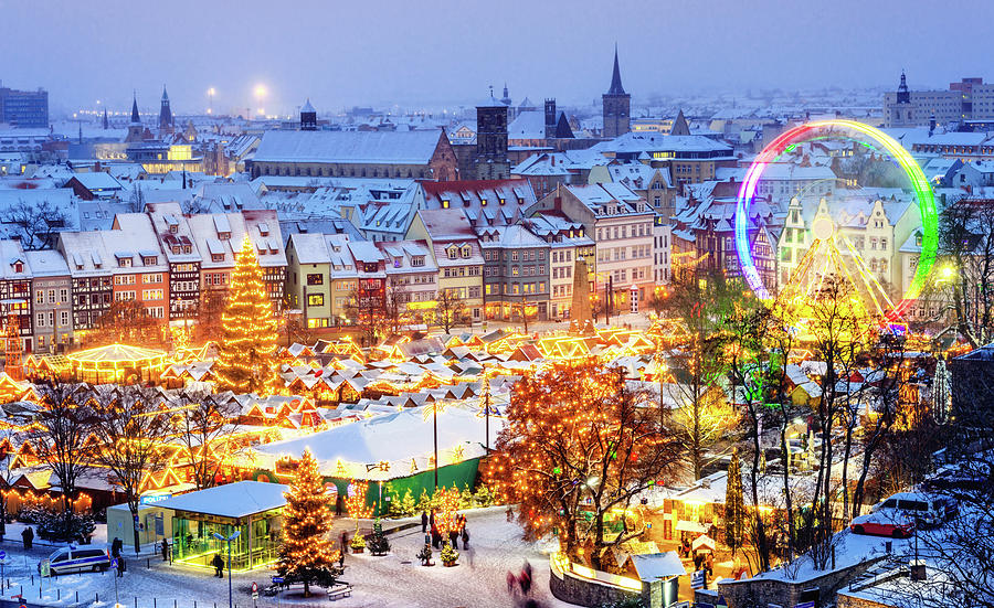 Christmas Market Erfurt Photograph by Juergen Sack