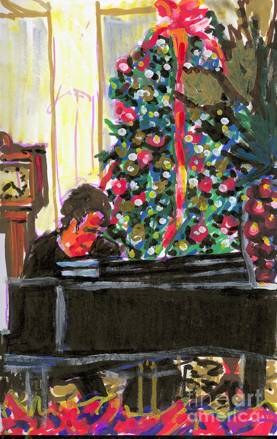 Christmas Painting - Christmas Mulberry Inn 2001 by Candace Lovely
