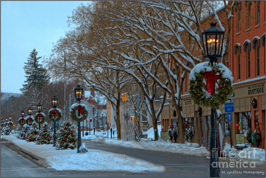 Christmas On Main Street Photograph by Mike Griffiths