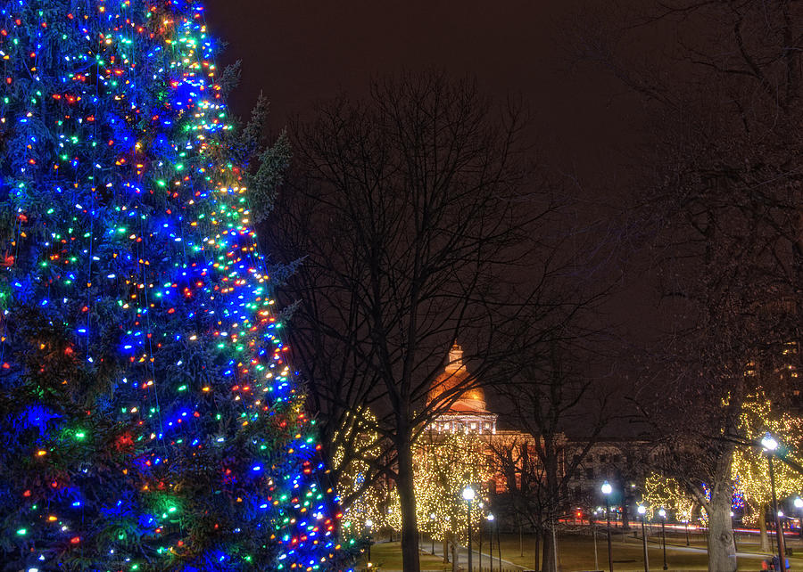 Christmas on the Common - Boston Photograph by Joann Vitali
