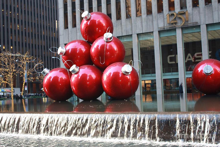 Christmas Ornaments in NYC Photograph by John Telfer
