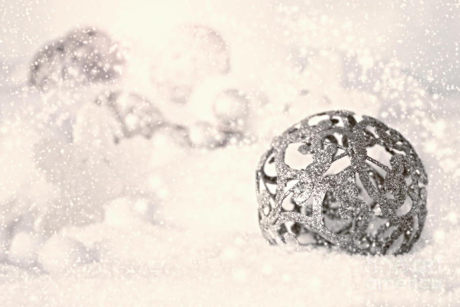 Christmas Digital Art - Christmas ornaments by Mythja Photography