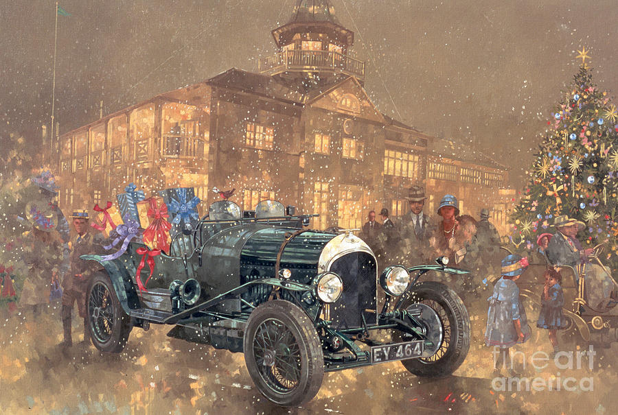 Christmas Party at Brooklands Painting by Peter Miller