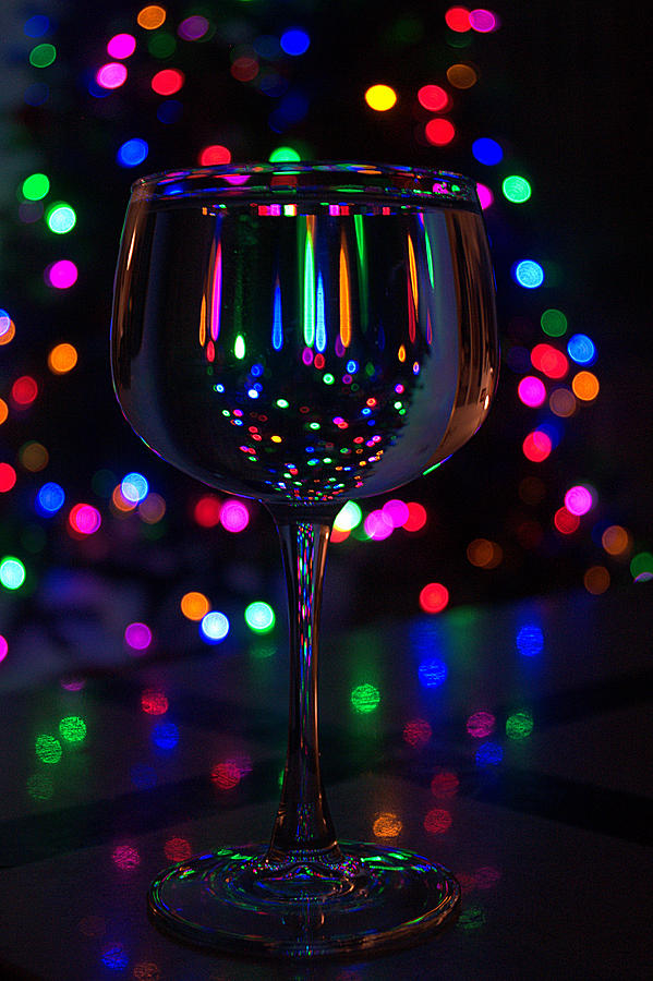 Christmas Party Wine Photograph