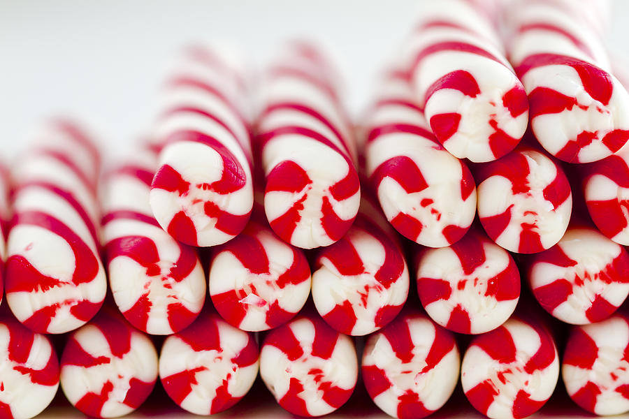 Christmas Peppermint Sticks Photograph by Teri Virbickis