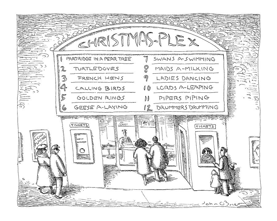 Christmas-plex Drawing by John OBrien