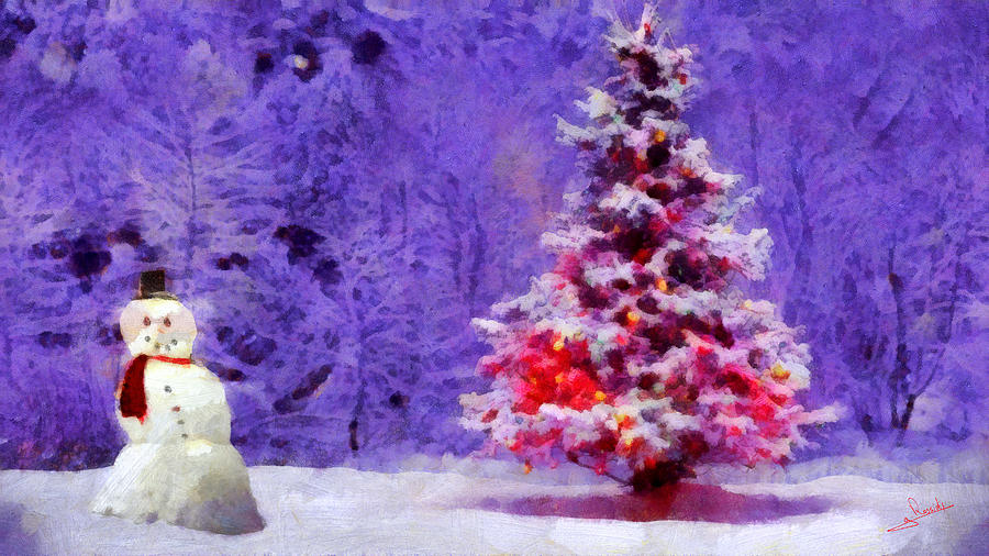Christmas season Painting by George Rossidis