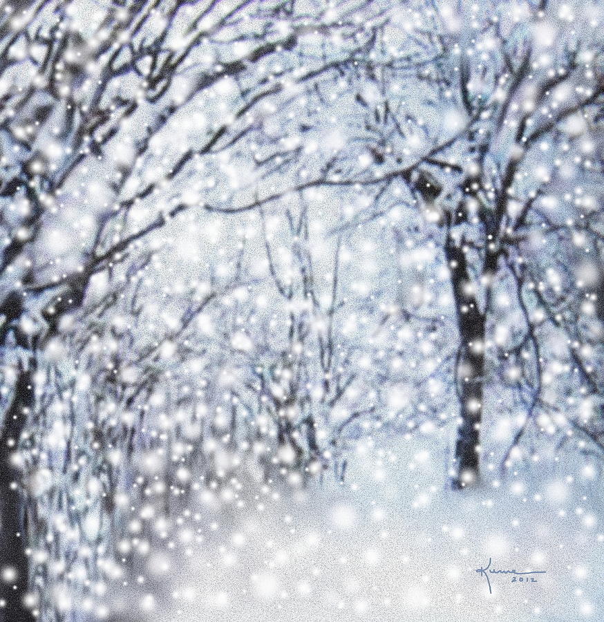 Christmas Snow Digital Art by Kume Bryant