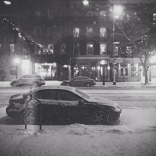 Brooklyn Photograph - Christmas Snow On Atlantic Ave by Matthew Bryan Beck
