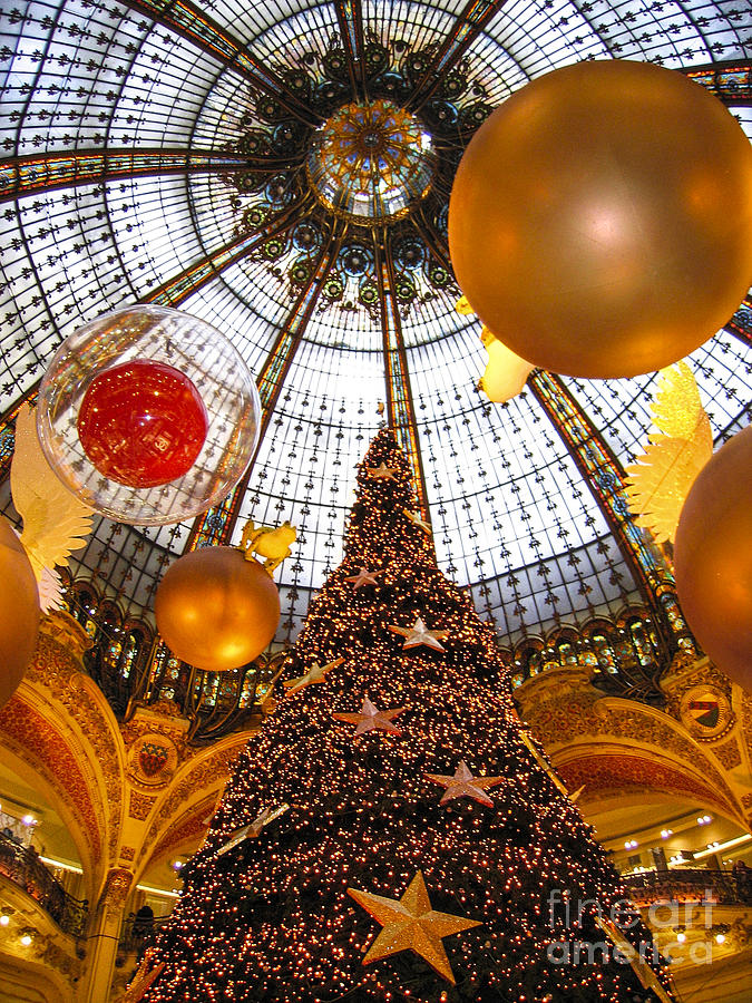 Christmas Cards Photograph - Christmas Spirit in Paris at the Galeries Lafayette 1 by Menega Sabidussi Christmas Cards Photograph - Christmas Spirit in Paris at the Galeries Lafayette 1 by Menega Sabidussi