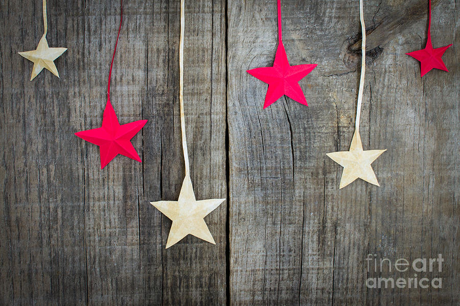 Christmas Photograph - Christmas Star Decoration by Aged Pixel