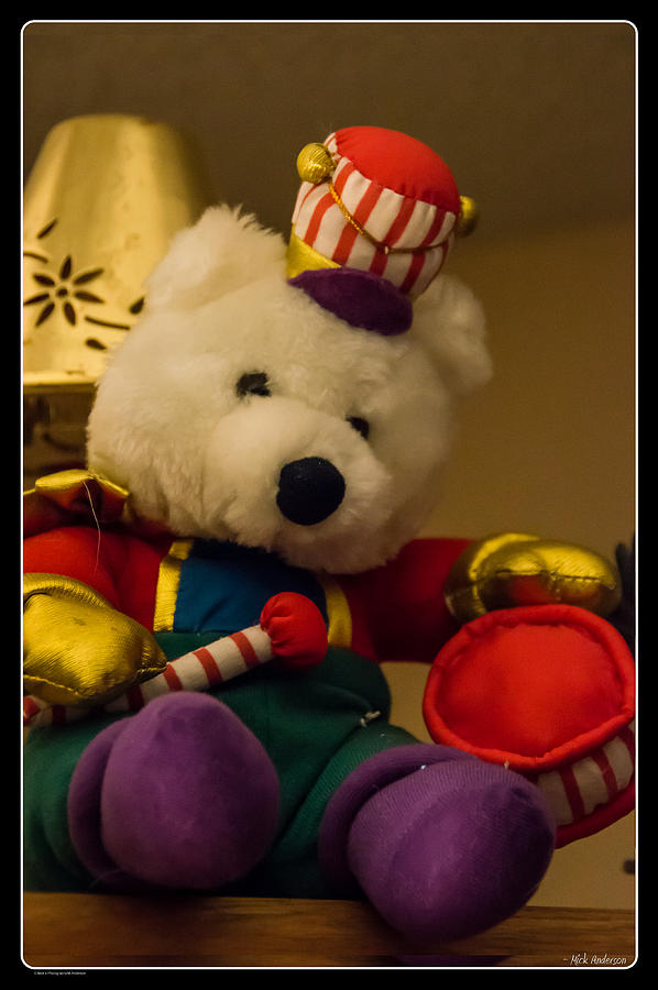 Christmas Stuffed Bear Photograph by Mick Anderson