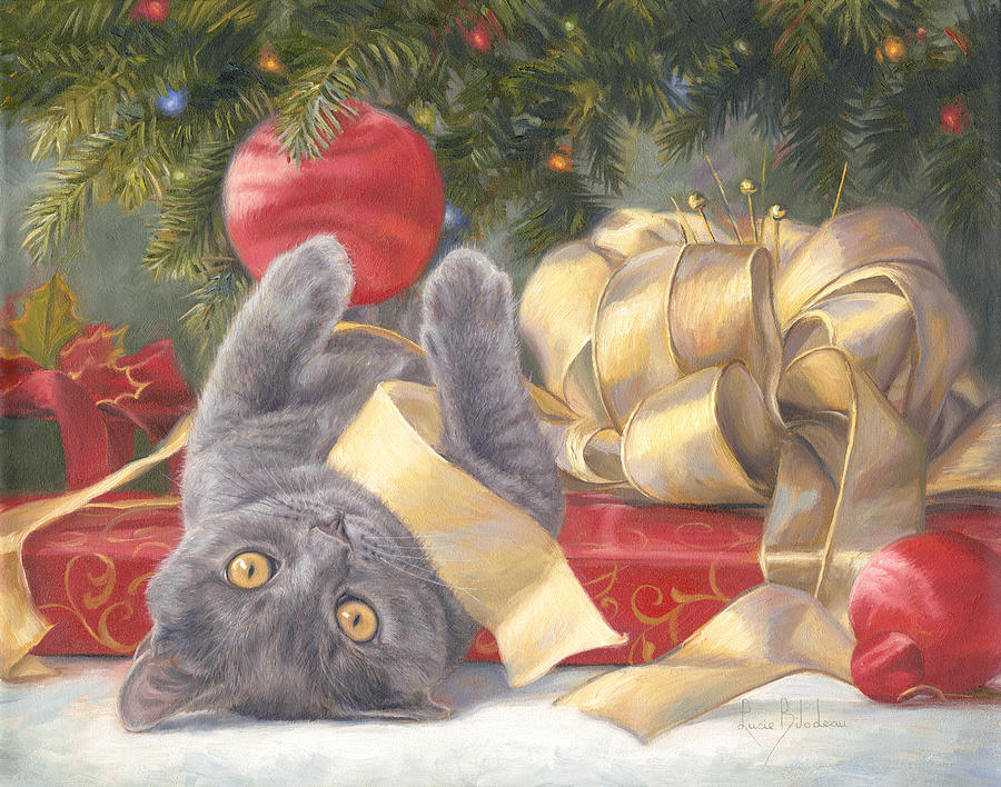 Christmas Surprise Painting by Lucie Bilodeau