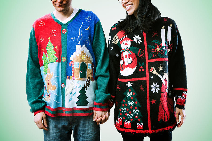 Christmas Sweater Couple Photograph by RyanJLane