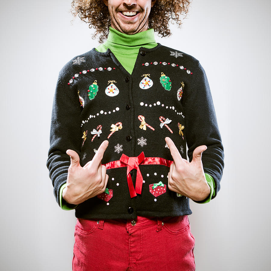 Christmas Sweater Man Photograph by RyanJLane