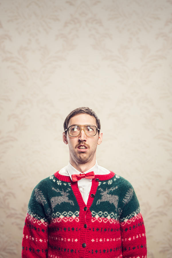 Christmas Sweater Nerd Photograph by RyanJLane