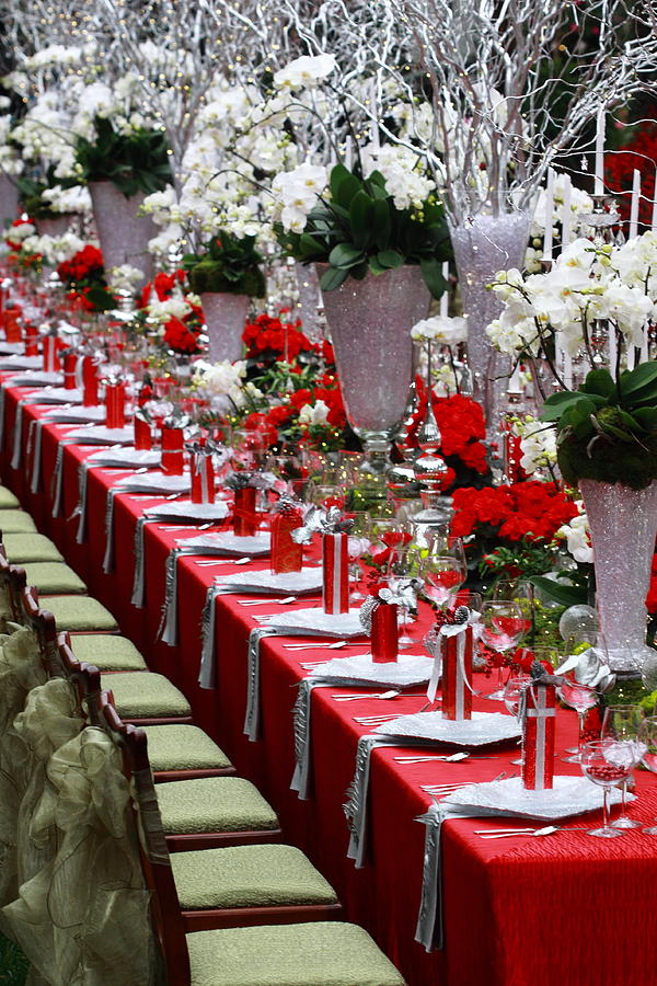 Christmas Table Photograph by Paul Slebodnick