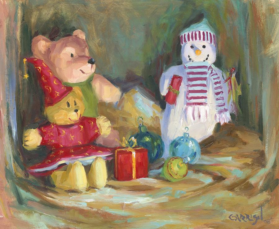 paintings of teddy bears