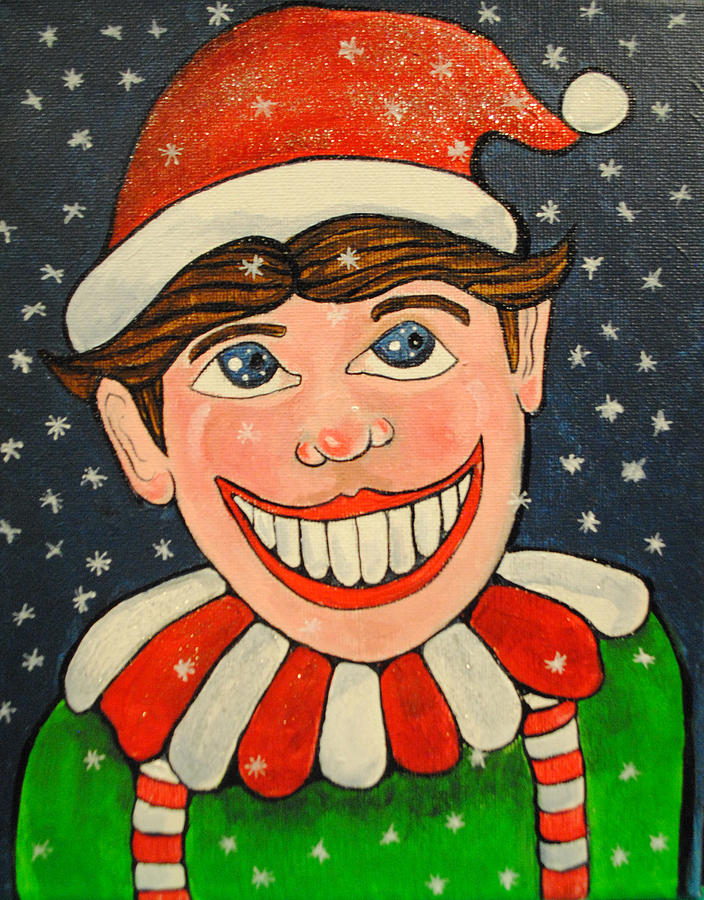 Christmas Tillie Painting by Patricia Arroyo