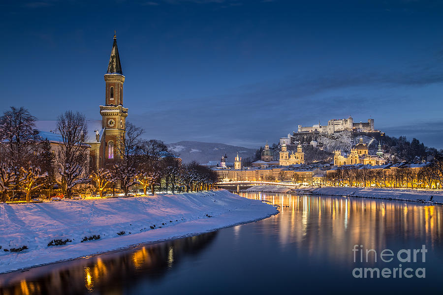 Wolfgang Amadeus Mozart Photograph - Christmas Time in Salzburg by JR Photography