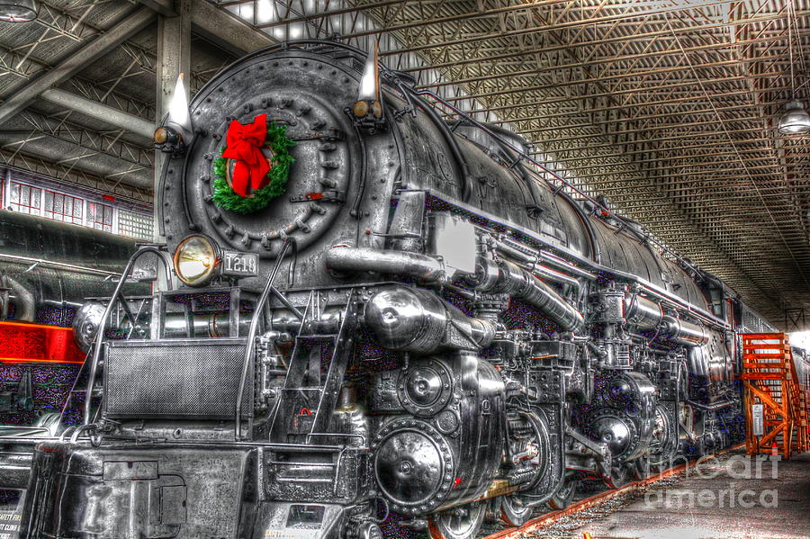 Cool Photograph - Christmas Train-The Holiday Station by Dan Stone