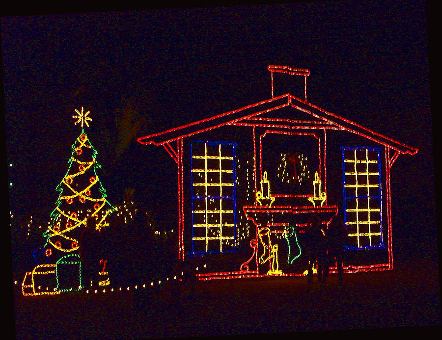 Christmas Tree and House Photograph by Marian Bell - Fine Art America