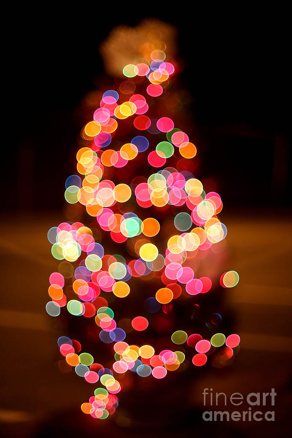 Christmas Tree Bokeh Photograph by Robert Loe