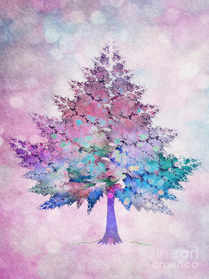 Christmas Tree Digital Art by Klara Acel