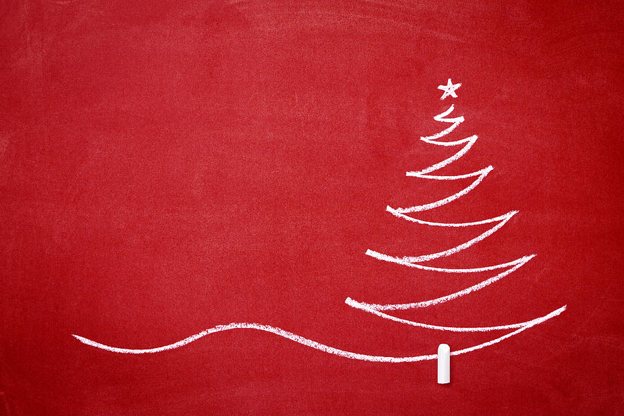 Christmas tree on the redboard Photograph by Barcin