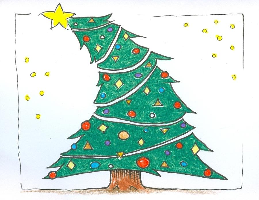 How to Draw a Christmas Tree Easy 🎄 New - YouTube