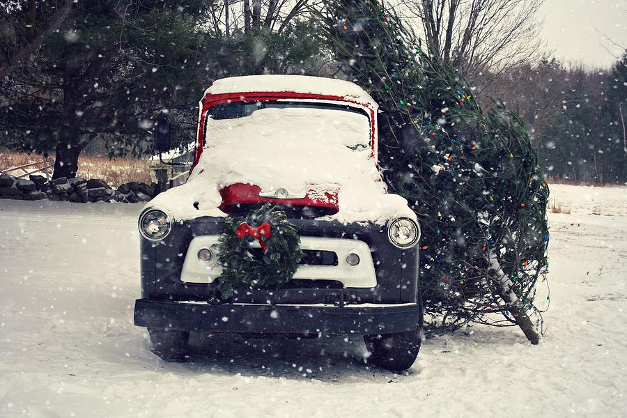 Christmas Truck Photograph by Elizabeth Cernik