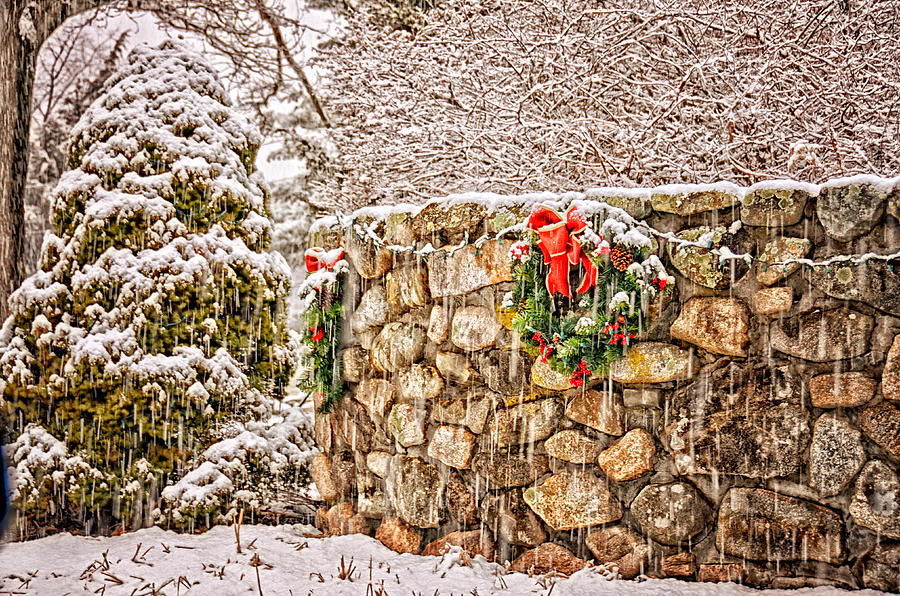 Christmas Wall Photograph by Tricia Marchlik
