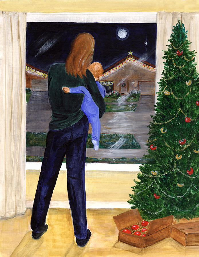 Christmas Without You Painting by Dorothy Riley