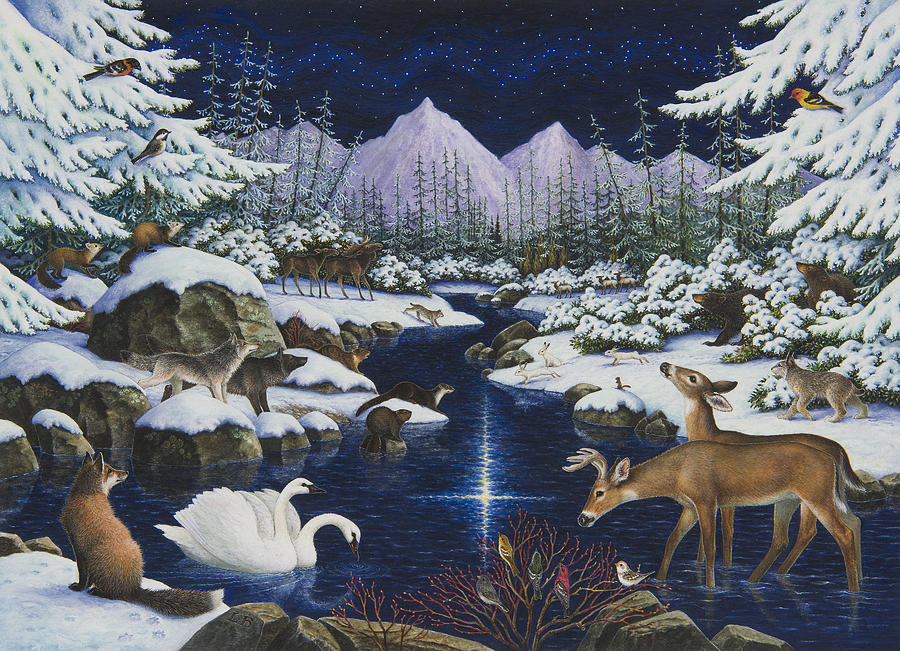 Christmas Wonder Painting by Lynn Bywaters