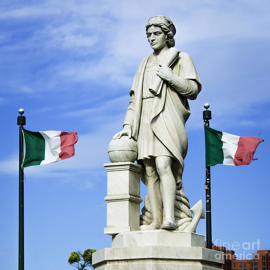 Christopher Columbus Baltimore  Statue Photograph by Phil Cardamone