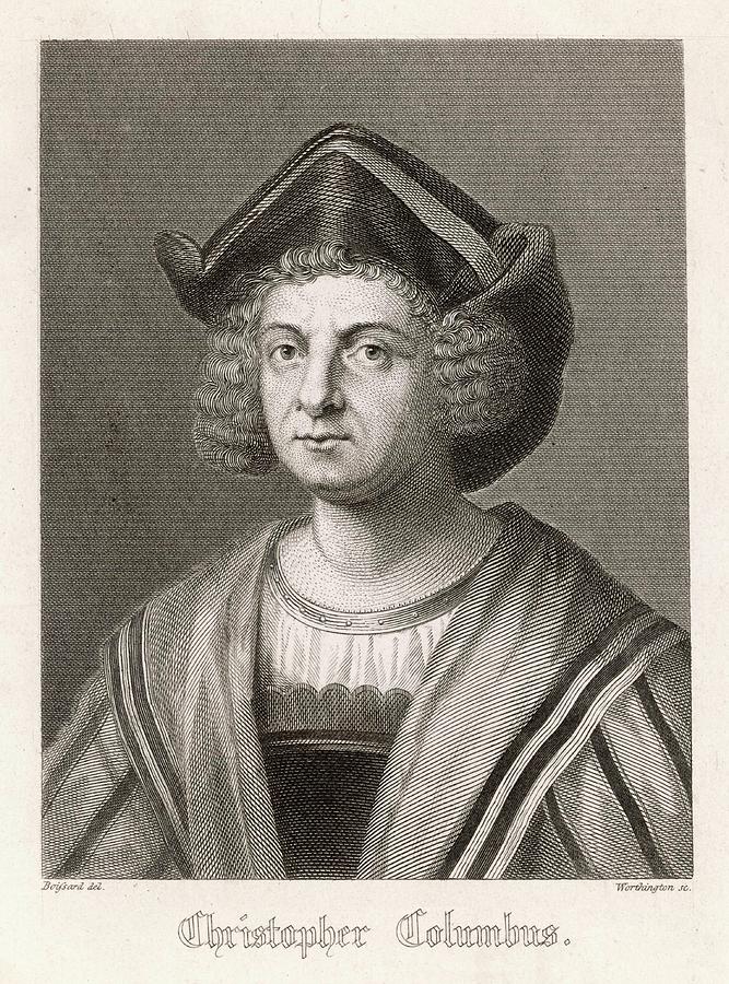Christopher (cristoforo) Columbus Drawing by Mary Evans Picture Library