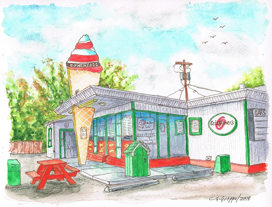 Christophers Coffee Shop In Oneida, New York Painting