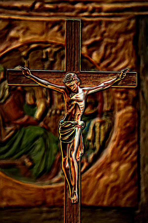 Christs Crucifixion  Painting by Bruce Nutting