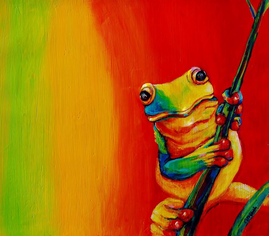 Chroma Frog Painting by Jean Cormier