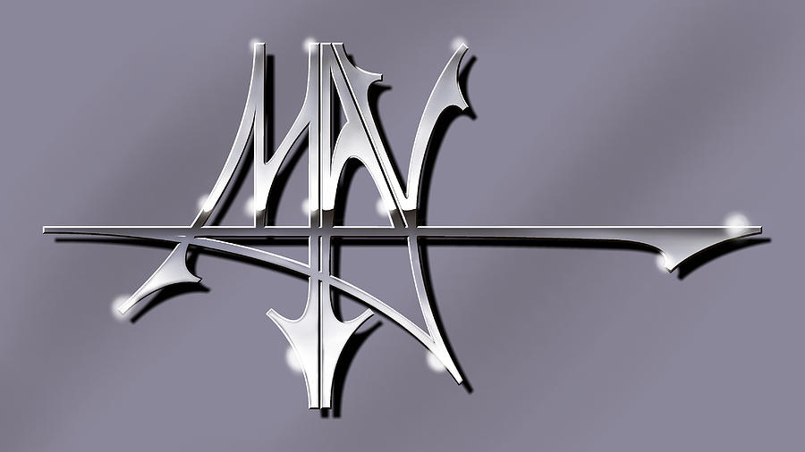 Chrome Digital Art - Chrome Signature by Robert Fenwick May Jr Chrome Digital Art - Chrome Signature by Robert Fenwick May Jr