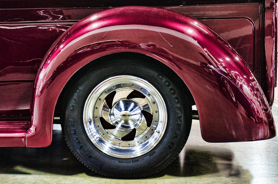 Chrome Wheel Photograph by Ron Roberts