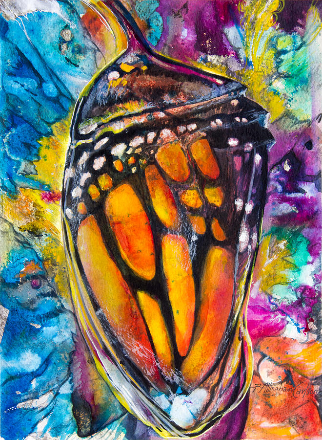 Butterfly Painting - Chrysalis by Patricia Allingham Carlson