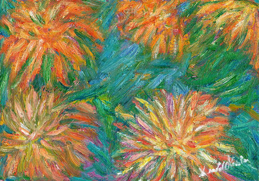 Chrysanthemum Shift Painting by Kendall Kessler