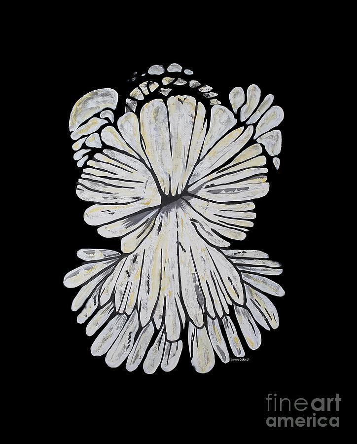 Chrysanthemum Stone 2 Painting by Barbara A Griffin