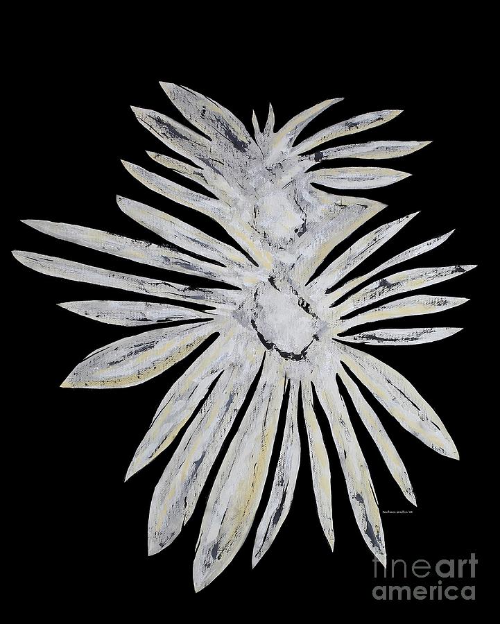 Chrysanthemum Stone 3 Painting by Barbara A Griffin
