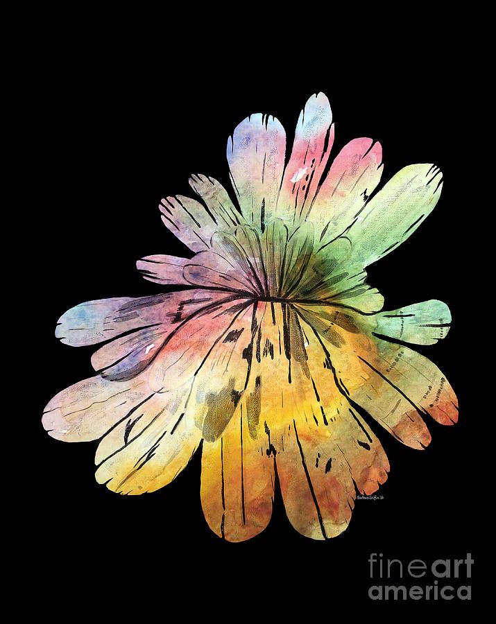 Chrysanthemum Stone W C 2 Painting by Barbara A Griffin