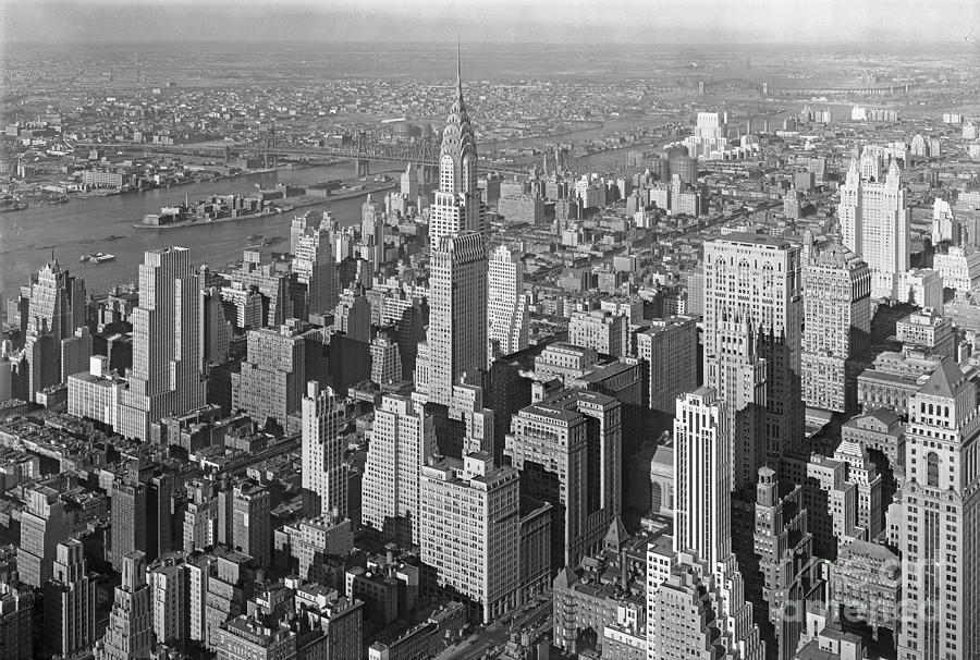 New York City Photograph - Chrysler Building and Queensboro Bridge NYC 1932 by Padre Art