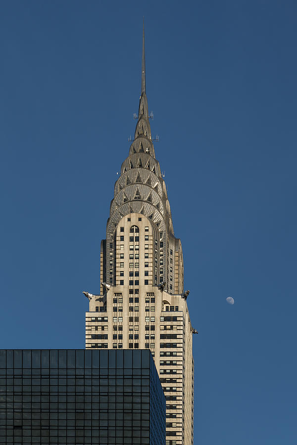 Chrysler Building and the moon Photograph by Daniele Carotenuto Photography