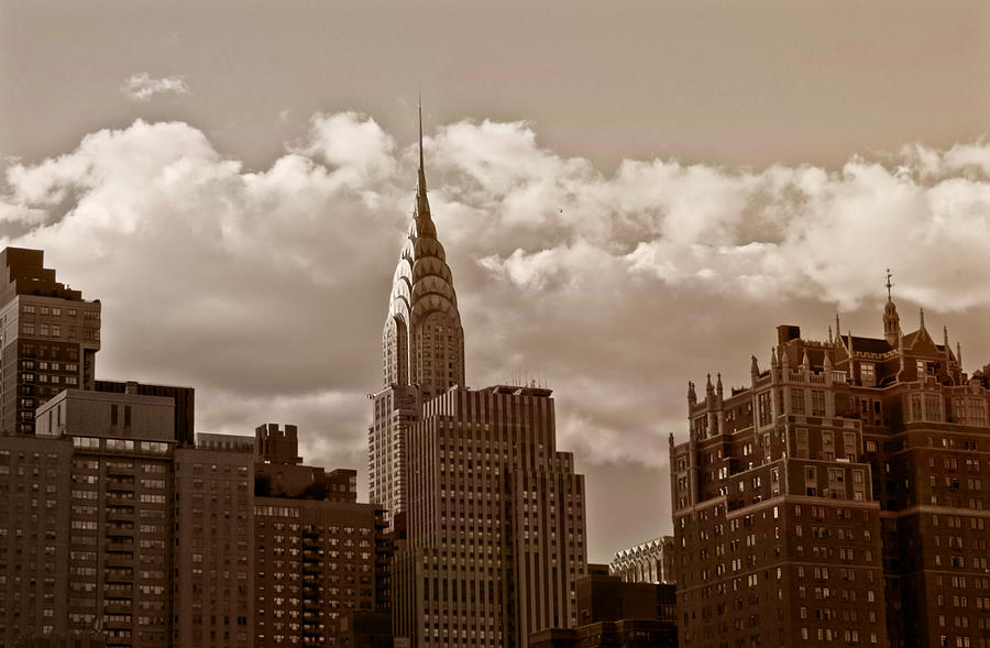 New York City Photograph - Chrysler Building and the New York City Skyline by Vivienne Gucwa